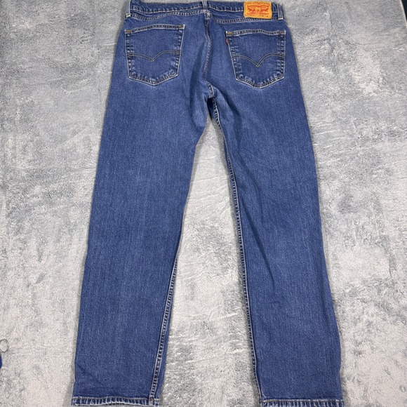 Levi's‎ 505 Regular Fit Jeans Mens W36 L32 Medium Wash Blue Denim - Picture 3 of 10